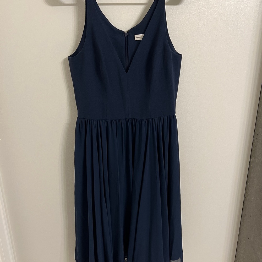 Dress the Population Elegant Navy Sleeveless Dress
